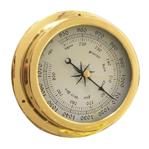 4 Pcs Boat Barometer Clock Thermometer Hygrometer Weather Station Set 1