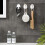 Wall Hooks White, Plastic Hooks Self-Adhesive White Hooks Wall Hooks No Drilling Needed White Reusable Hooks Adhesive Removable Wall Hooks Plastic Hoo 2