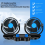 12V Car Fan Double Switch Double Head Fan Portable Auto Cooling Fan 2