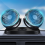 12V Car Fan Double Switch Double Head Fan Portable Auto Cooling Fan 4