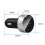 3.1A Dual USB Car Charger 2 Port LCD Display 12-24V Fast Quick,Black 5