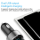 3.1A Dual USB Car Charger 2 Port LCD Display 12-24V Fast Quick,Black 4
