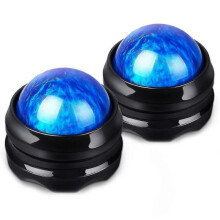 2pcs Manual Massage Ballsto Relief Full Body Sore Muscle(blue) HG