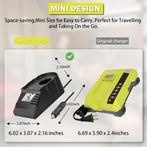 Mini Battery Charger Car Charger with Lighter Plug 1