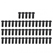 50Pcs Black Galvanized DIN 965 Countersunk Cross Screws M3x10 Assortment Kit