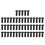 50Pcs Black Galvanized DIN 965 Countersunk Cross Screws M3x10 Assortment Kit 1