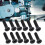 50Pcs Black Galvanized DIN 965 Countersunk Cross Screws M3x10 Assortment Kit 15