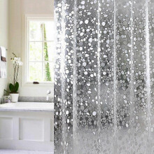 Shower Curtain Waterproof Mildewproof 71 X 71 Inch HG