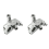 1inch Clutch Lever Mount Holder for Shadow 600 VT750 Silver 3