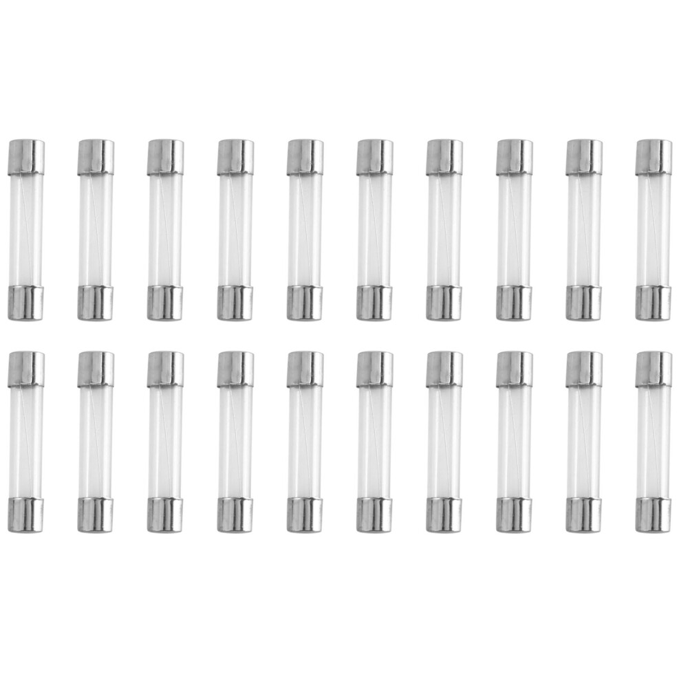 20Pcs Fast Blow Glass Tube Fuse 8A 8 Amps 250V 6Mm X 30Mm 4713376398409