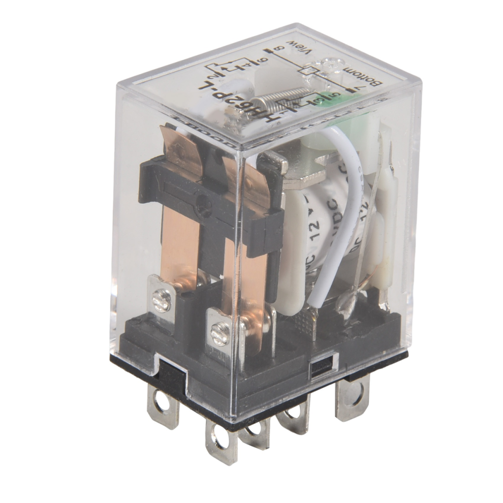 Dc 12V Coil 10A 240Vac 28Vdc Dpdt Electromagnetic Relay Jqx-13F2z 4713376399772
