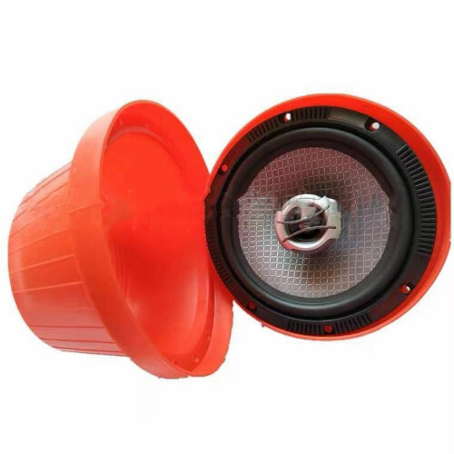 2Pcs 6.5 Inch Universal Car Speaker Waterproof Cover Speaker Silicon 1