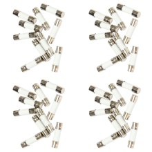 10Pcs 250V 0.5A 500mA Fast Blow Ceramic Fuses Tubes 5mm x 20mm