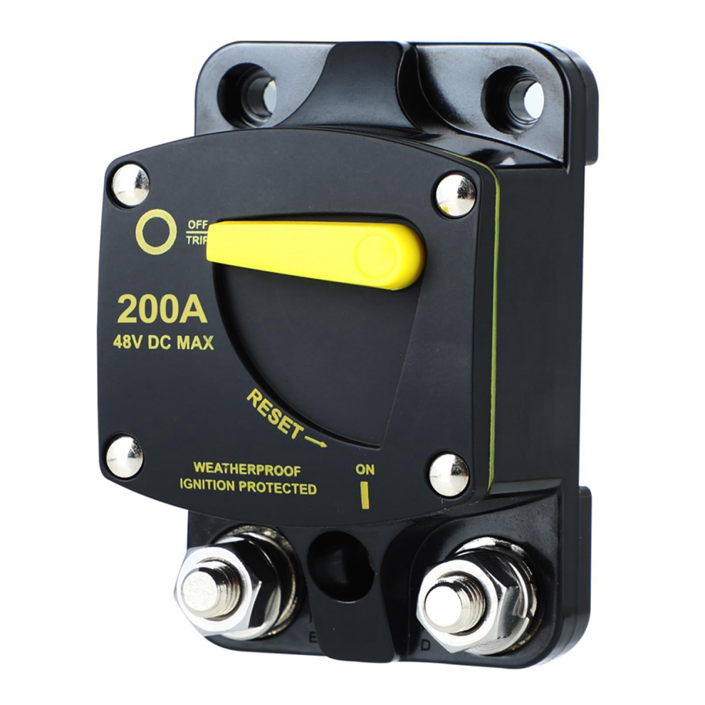Breaker Fuse Reset 12-48V Dc Car Audio Amplifier Circuit Breaker-200A 4713376319213