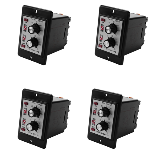 On Off Twin Timer Relay Knob Control Time Switch(AC110/220V)