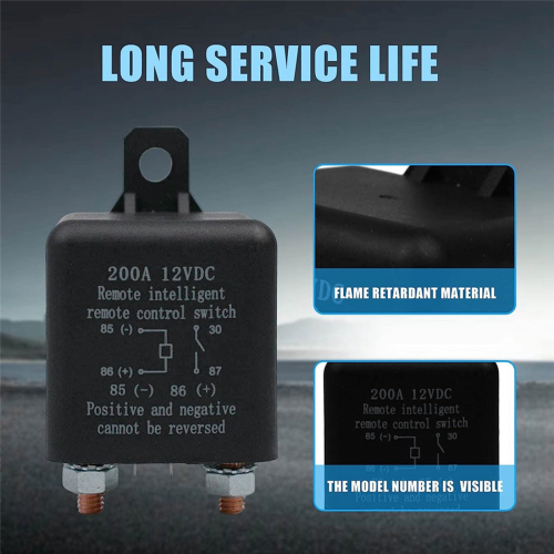 Remote Battery Disconnect Switch, 12V 200A Dual Remote Control Switch 1
