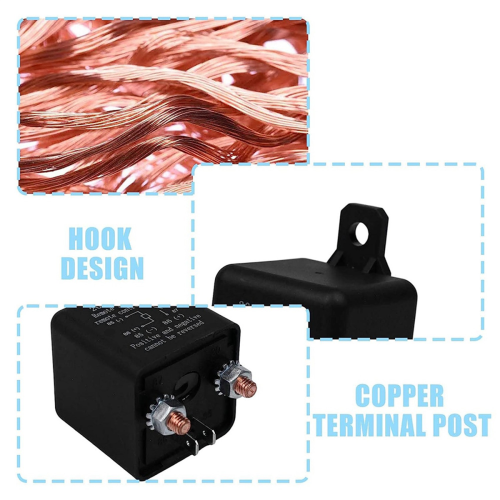 Remote Battery Disconnect Switch, 12V 200A Dual Remote Control Switch 2