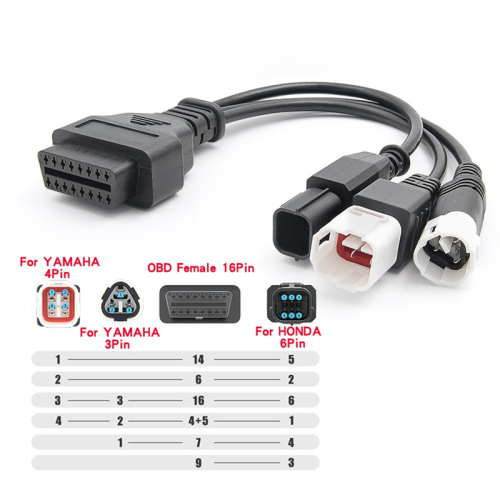 For 3Pin / 4Pin 6Pin OBD Cable OBD2 Plug Adapter 2