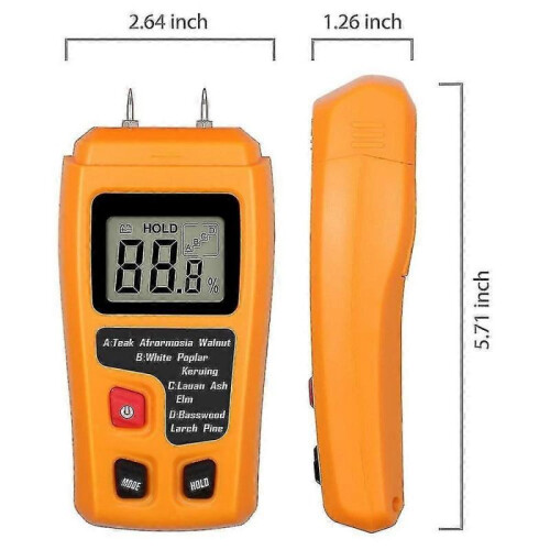 Moisture Meter Wood Moisture Detector Lcd Damp Moisture Tester HG 1