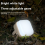 Outdoor LED Solar Lamp Light Rechargeable Portable Lanterns 5