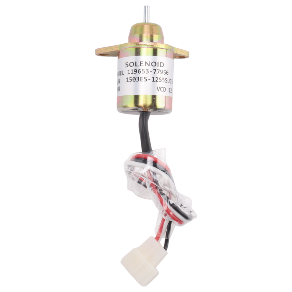 12V Engine Shut Off Solenoid Valve Shutdown For 119653-77950 4713376336661