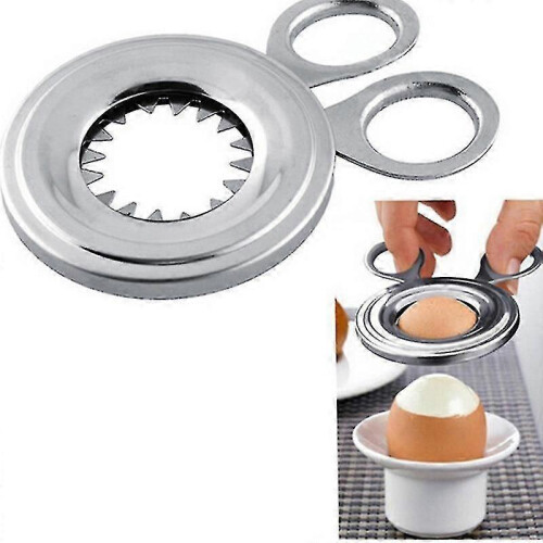 Egg Cutter Stainless Steel Boiled Egg Shell Topper Egg Opener Kitchen Gadget Egg Tool HG