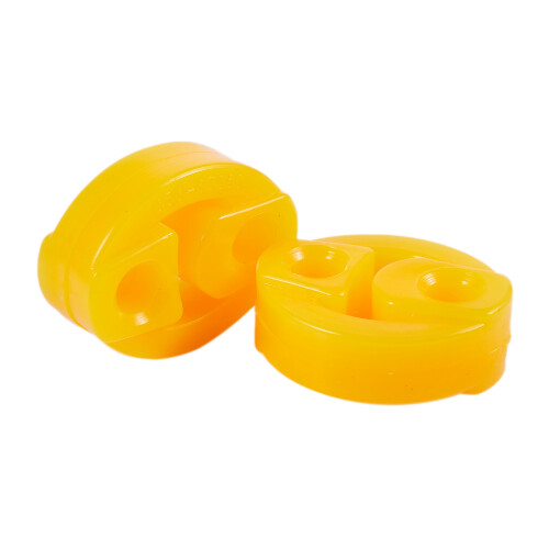 Rubber 2 Holes Race Car Muffler Exhaust Hanger Bushing 2 Pcs 2