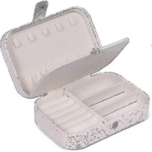 Jewelry Case Travel Pu Leather Jewelry Box Portable Jewelry Storage Box for Rings Earrings