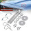 Universal Mount Bonnet Hood Pin Lock Latch Kit Racing Alloy Silver 4