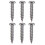 Universal Mount Bonnet Hood Pin Lock Latch Kit Racing Alloy Silver 6