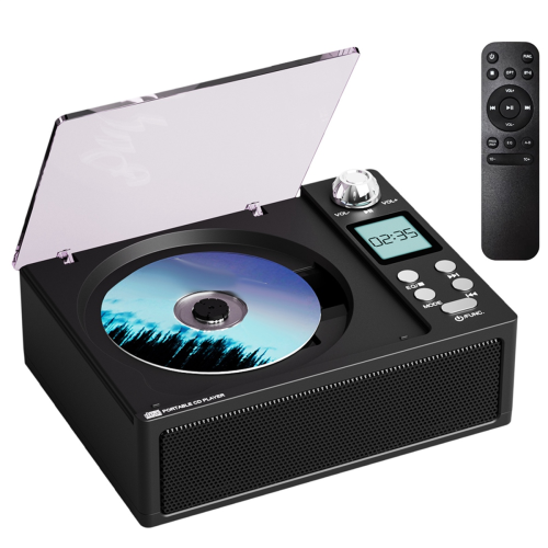 Portable Bluetooth Retro CD Clayer, Dual Speakers A