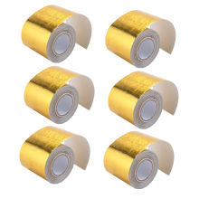 Gold Thermal Tape Air Intake Heat Shield Reflective Barrier Engine