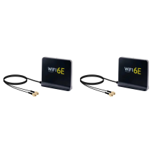 Portable 2.4G/5G/6G WiFi 6E Antenna for Network Card,Black