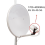 Mesh Dual Polarization 5G antenna feed horn 1700-4200MHz 3