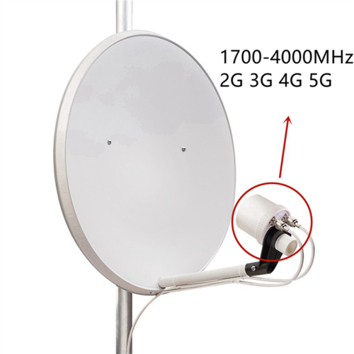 Mesh Dual Polarization 5G antenna feed horn 1700-4200MHz 2