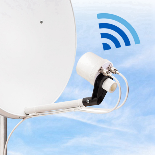 Mesh Dual Polarization 5G antenna feed horn 1700-4200MHz 1