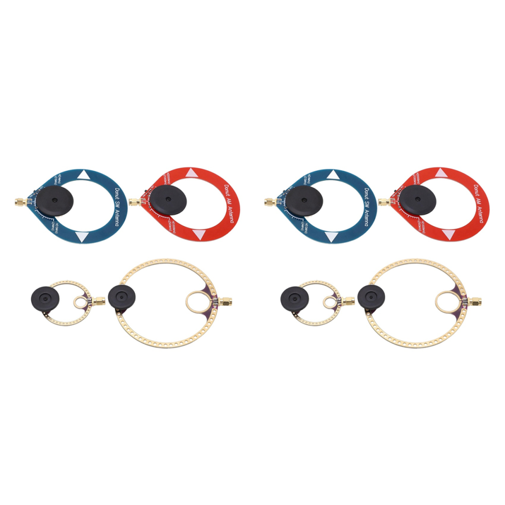 Donut Short And Medium Wave Antenna Am Mw/Sw Antenna For Fm Sw Radios Red 4713376345304