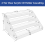 4Tier Clear Acrylic CD Holder Cascading CD Storage Rack,Display Rack 4