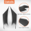 2Pcs ABS Interior Door Handle Cover for - Black 6