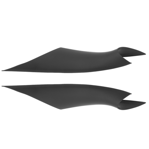2Pcs ABS Interior Door Handle Cover for - Black 2