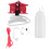 Motorcycle Chain Cleaning Machine Kit Brush Gear Cleaner Tool Red 1