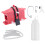 Motorcycle Chain Cleaning Machine Kit Brush Gear Cleaner Tool Red 3