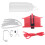 Motorcycle Chain Cleaning Machine Kit Brush Gear Cleaner Tool Red 2