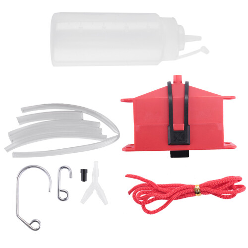 Motorcycle Chain Cleaning Machine Kit Brush Gear Cleaner Tool Red 1