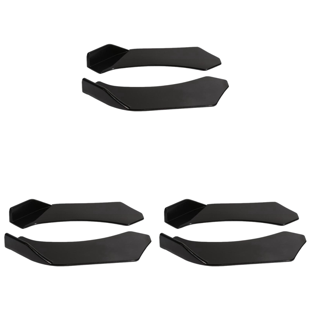 2Pcs Universal Car Front Shovel Bumper Lip Splitter Chin Abs Spoiler 4713376349036