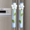 2x Flower Polka Dot Door/Refrigerator Handle Cover Gloves Blue 2