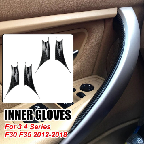 4PCS Car Interior Door Handle Cover Trim for Armrest Pull Cover B 1