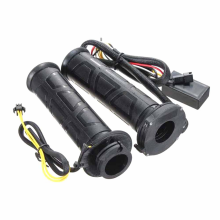 Universal Motorcycle 7/8In 22mm Electric Heated Grips Adjustable 12V