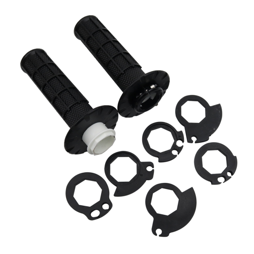 Universal Motorcycle Handlebar Grips with The Snap-in Cam Black