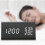 Digital Alarm Clock Wooden Electronic Led Clocks HG 2